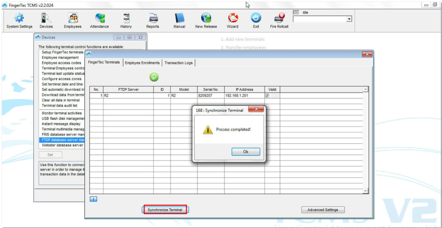 fingertec tcms v2.2 software